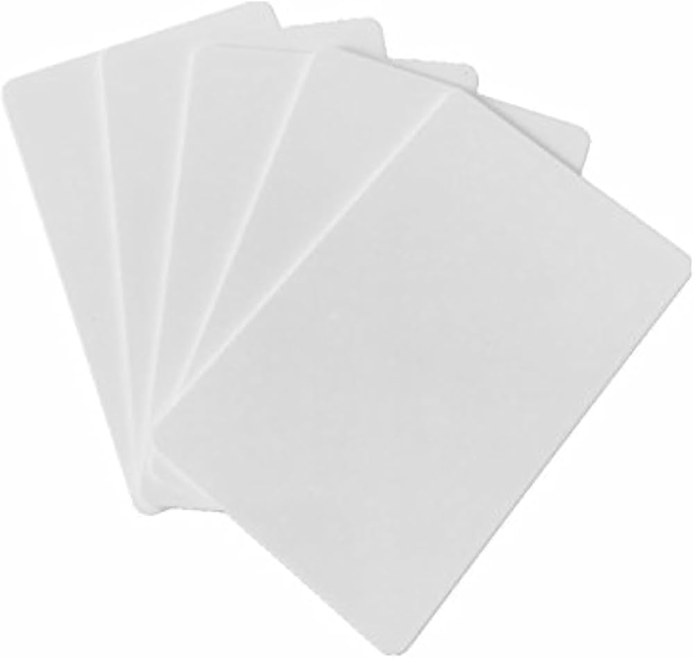 Inkjet Printable Plastic Blank PVC Card Waterproof And Double Side Printing For Inkjet Printers By Xcrfid 50 Cards White Amazon de Stationery Office Supplies