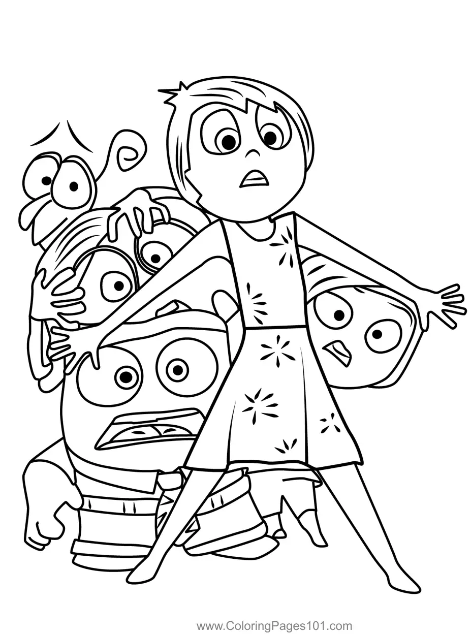 Inside Out 2 Coloring Sheets Printable