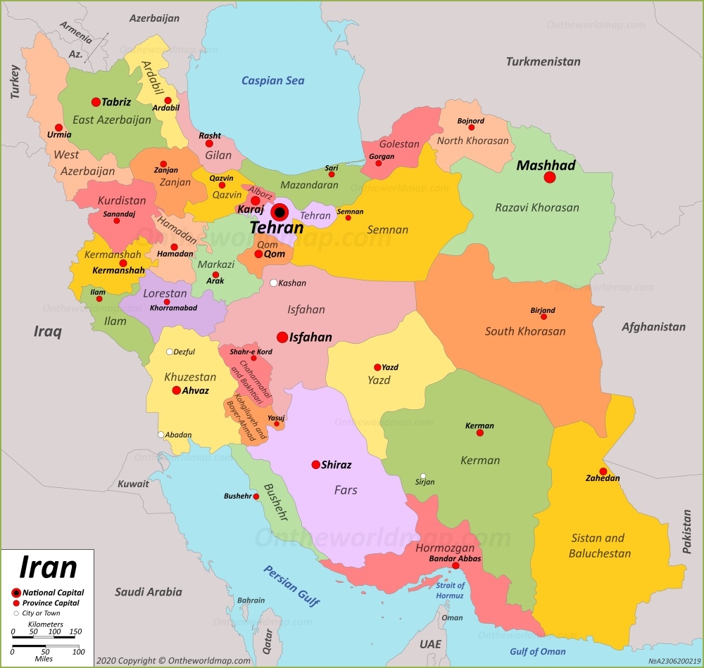 Iran Map Discover Iran With Detailed Maps
