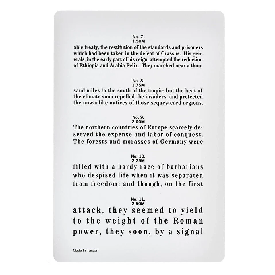 Jaeger Eye Chart 17 5 X 12cm