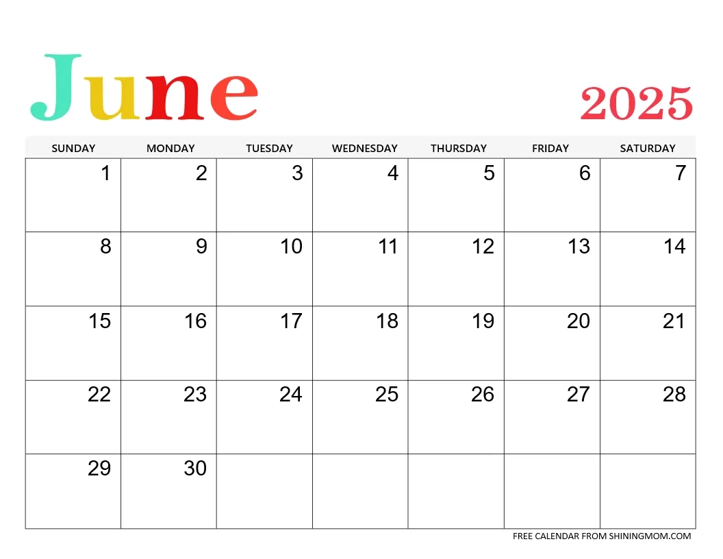 June 2025 Calendar 60 Best Free Printable Templates June 2025 Calendar 60 Best Free Printable Templates
