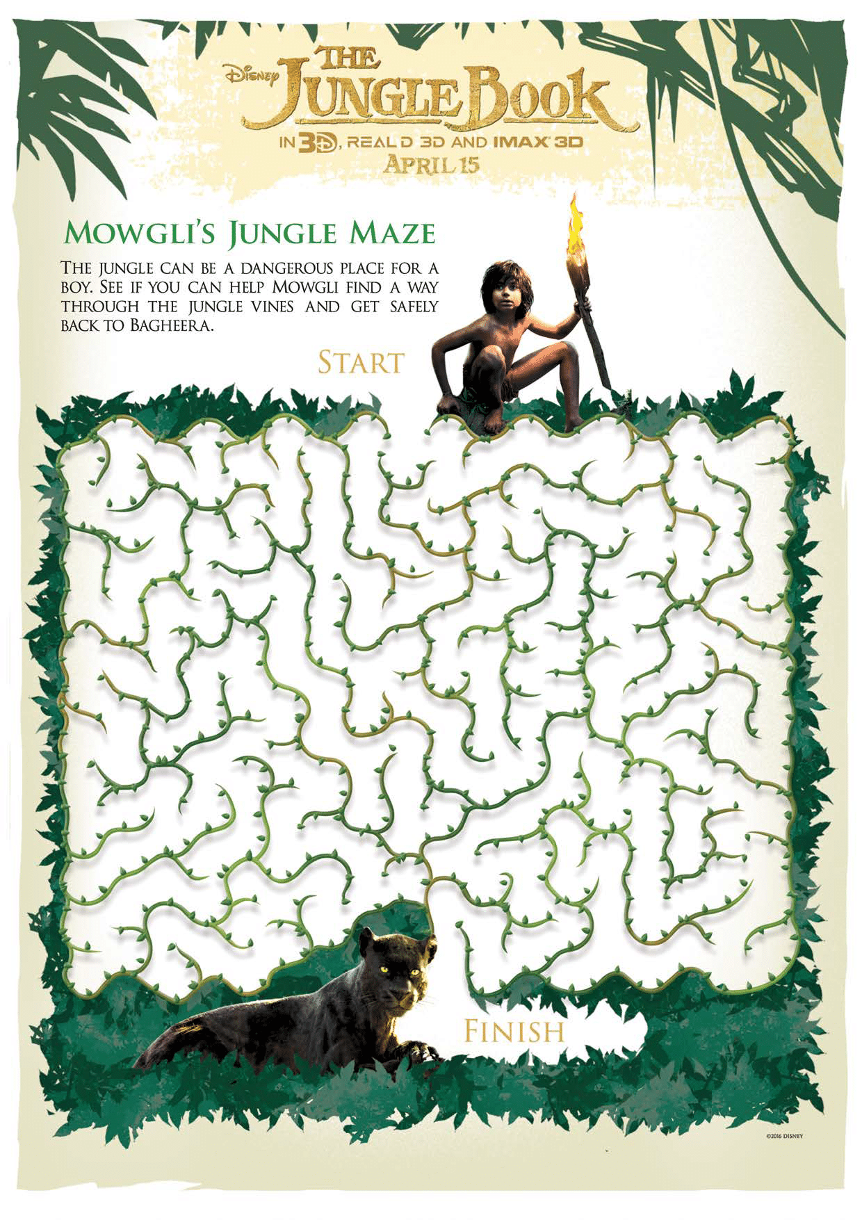 Printable Free Jungle Book Worksheets