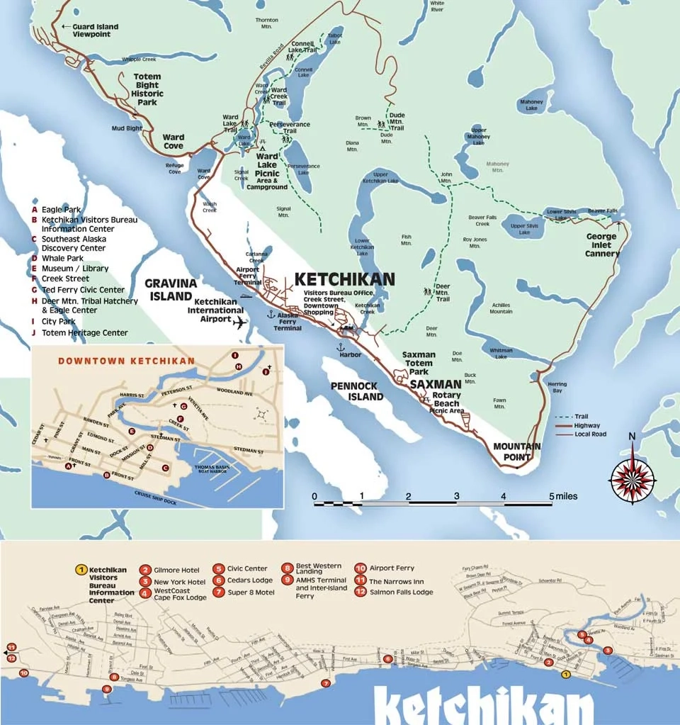 Printable Map Of Ketchikan Alaska