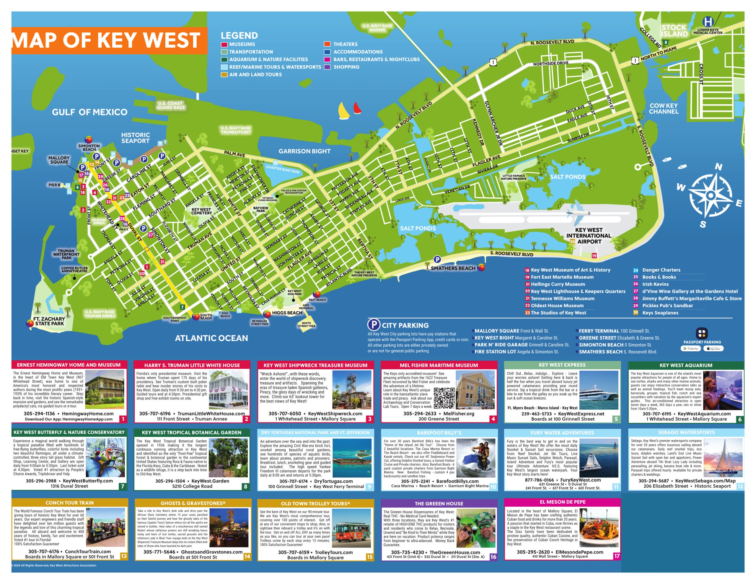 Printable Map Of Key West