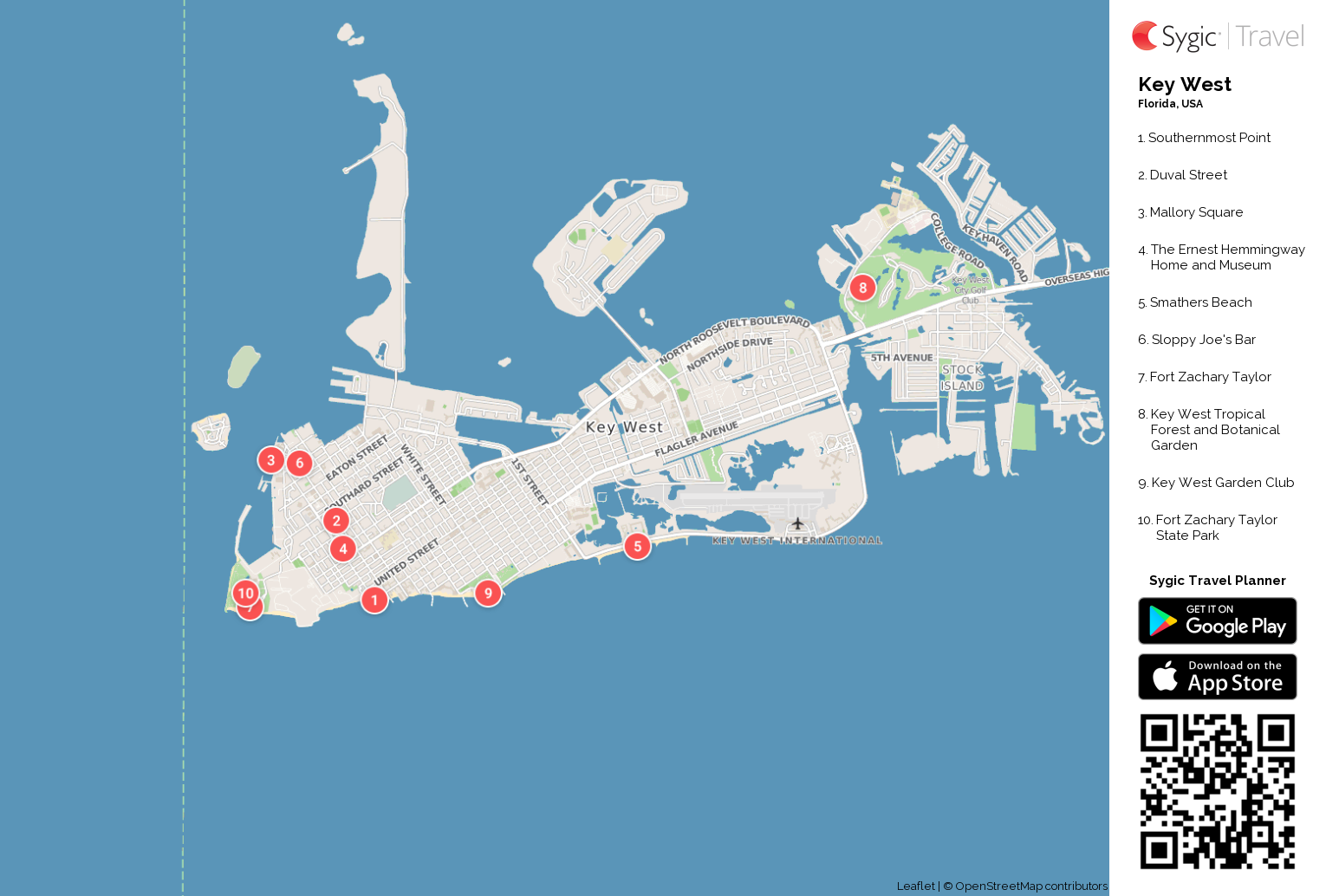 Printable Map Of Key West