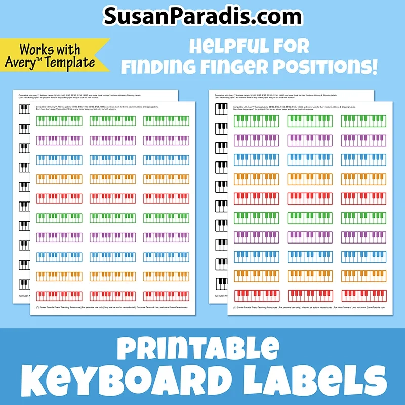 Printable Keyboard Finger Chart