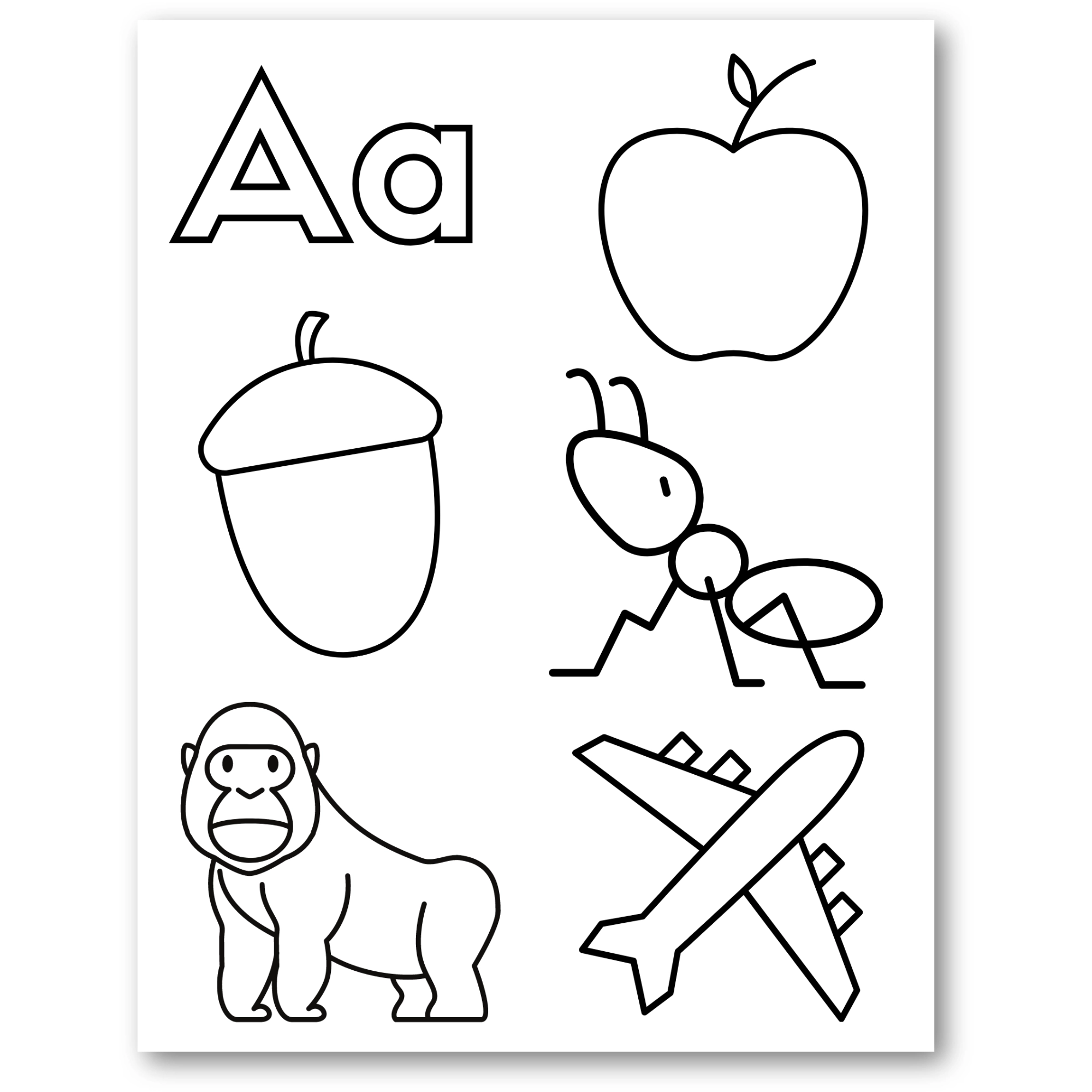 Kindergarten Alphabet Coloring Book At Home With Zan Printables