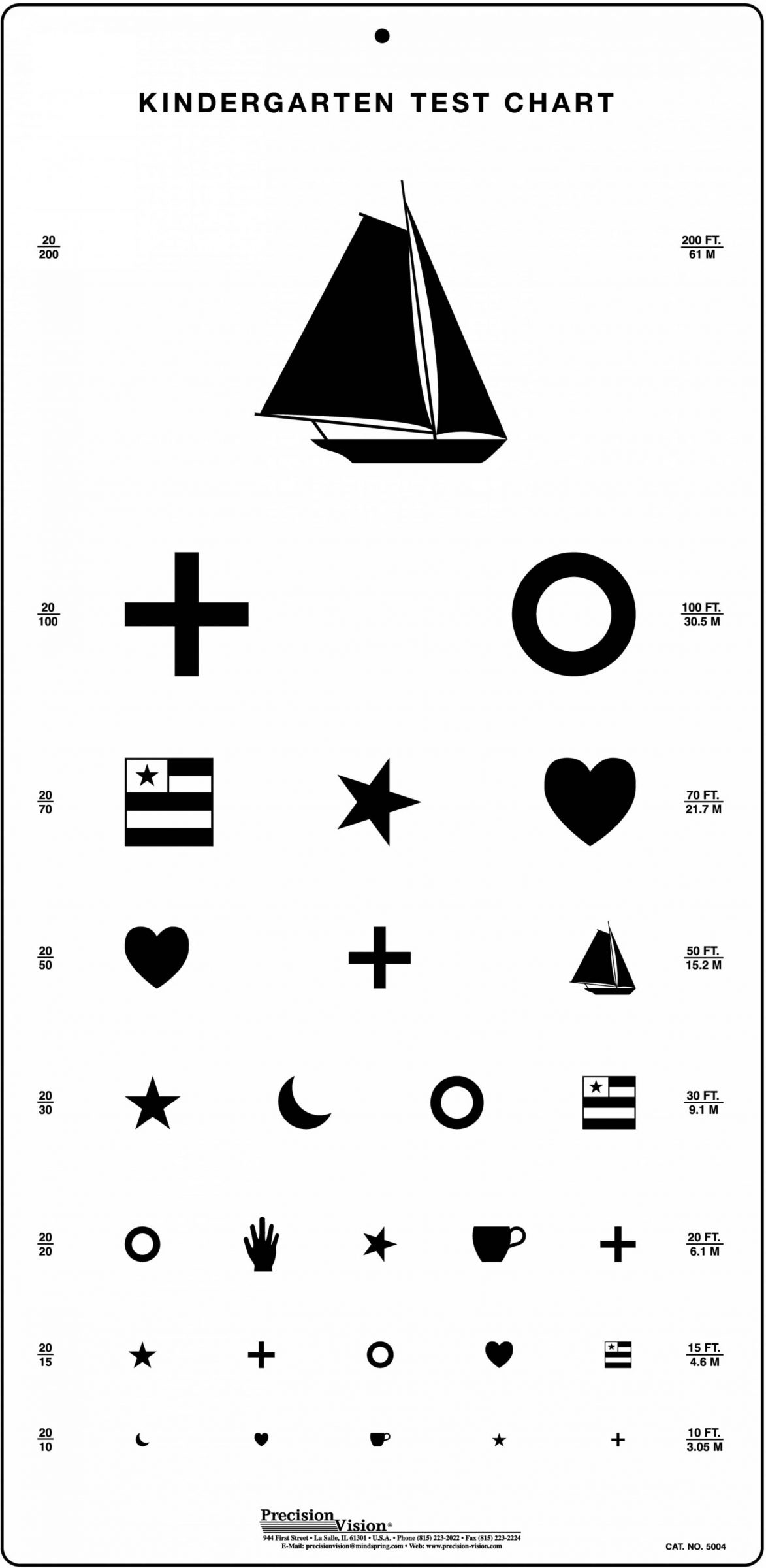 Printable Eye Chart With Shapes