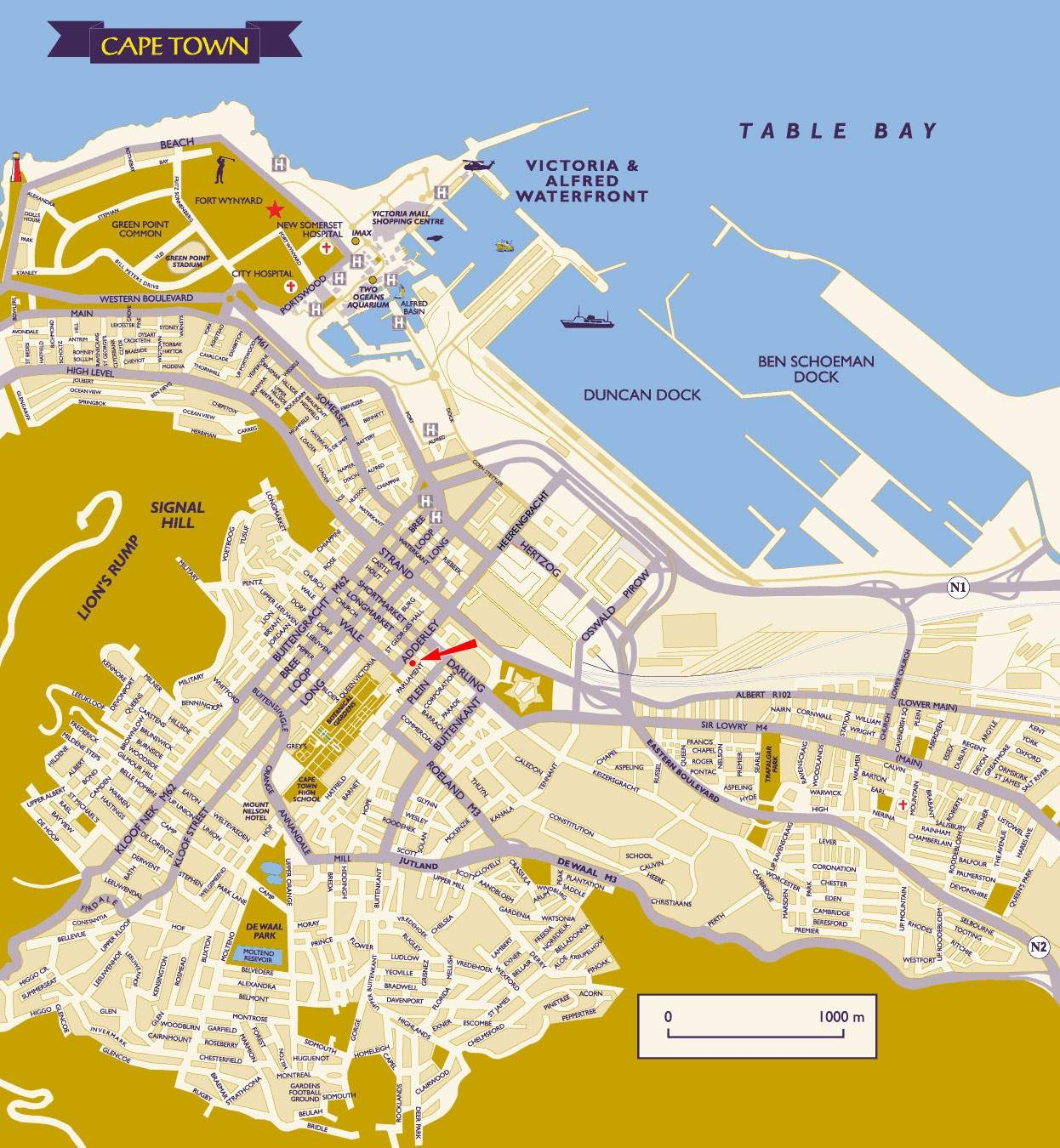 Large Cape Town Maps For Free Download And Print High Resolution And Detailed Maps