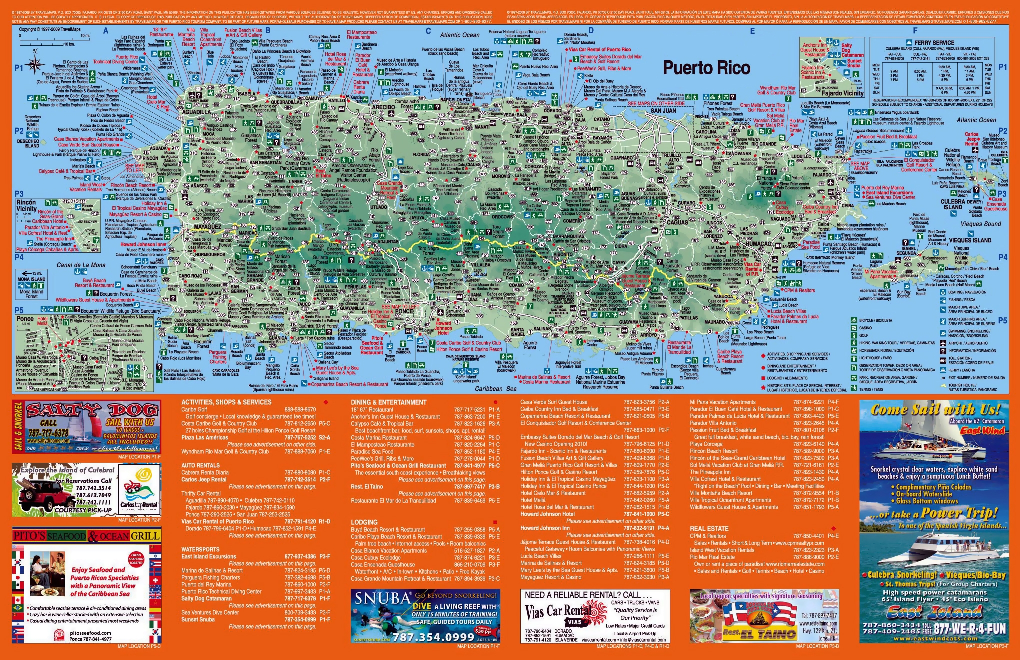 Map Of Puerto Rico Printable