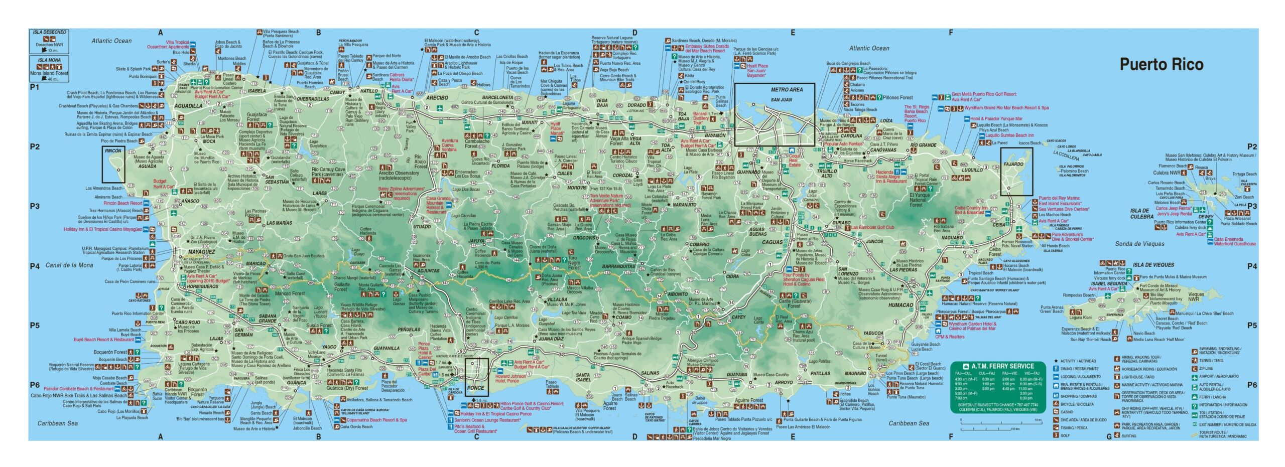 Map Of Puerto Rico Printable