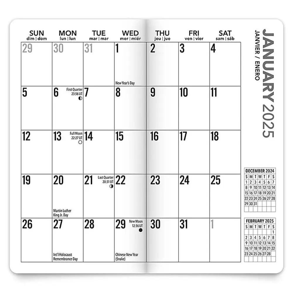 Large Print 2025 Pocket Planner Calendars
