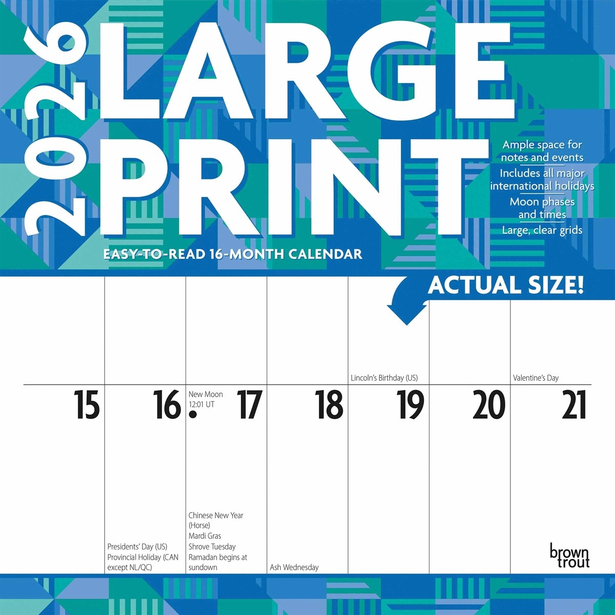 Free Printable Large Calendar Free Printable Large Calendar