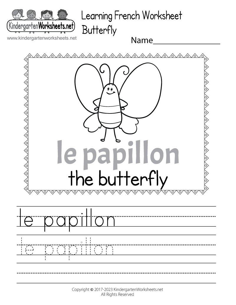 Learn The French Language Worksheet Free Printable Digital PDF