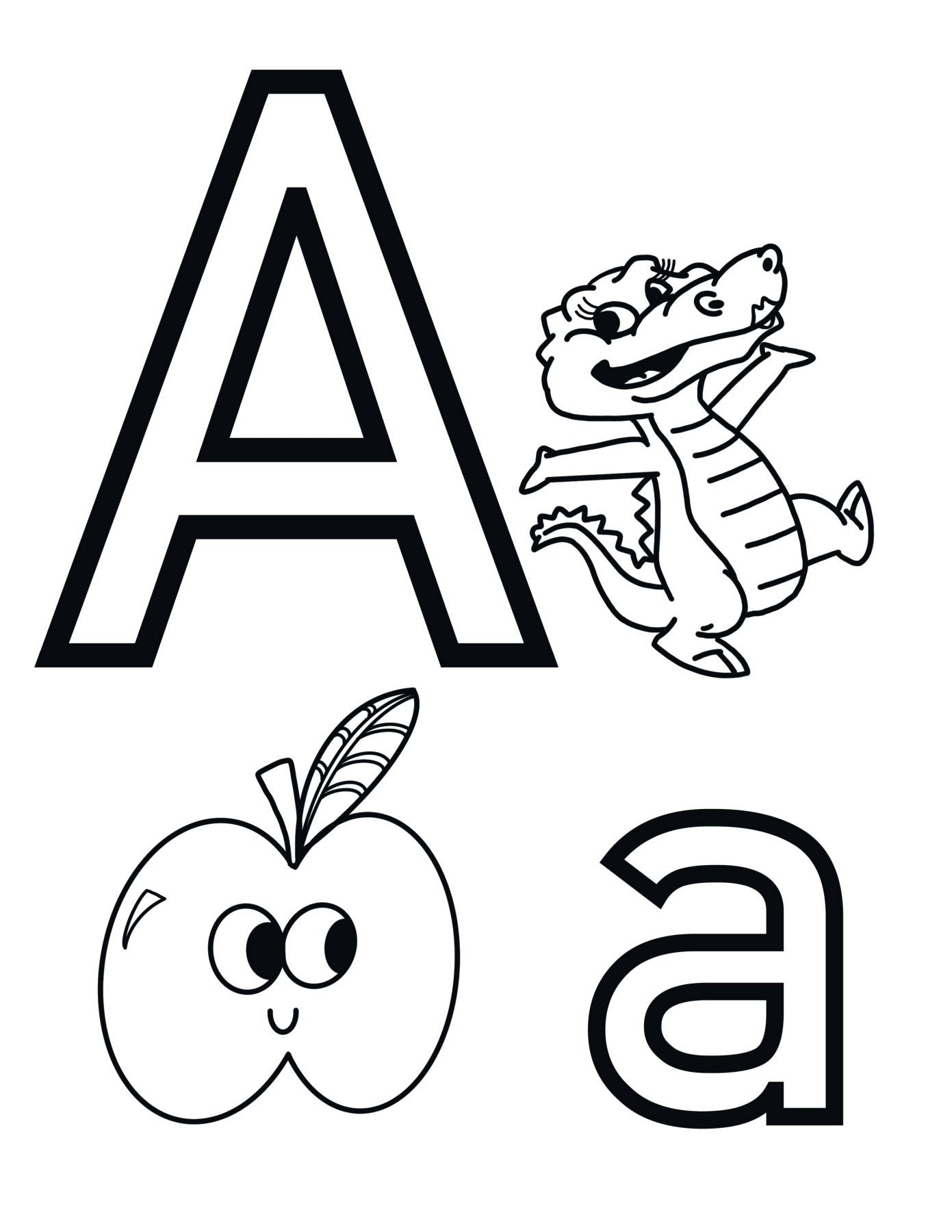 Letter A Coloring Sheet Printable