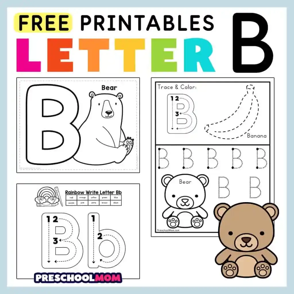 Letter B Worksheets Printable