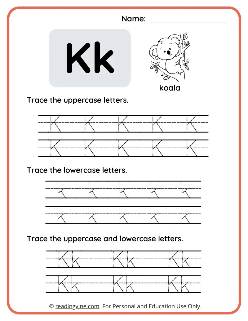 Letter K Worksheets Free Printables