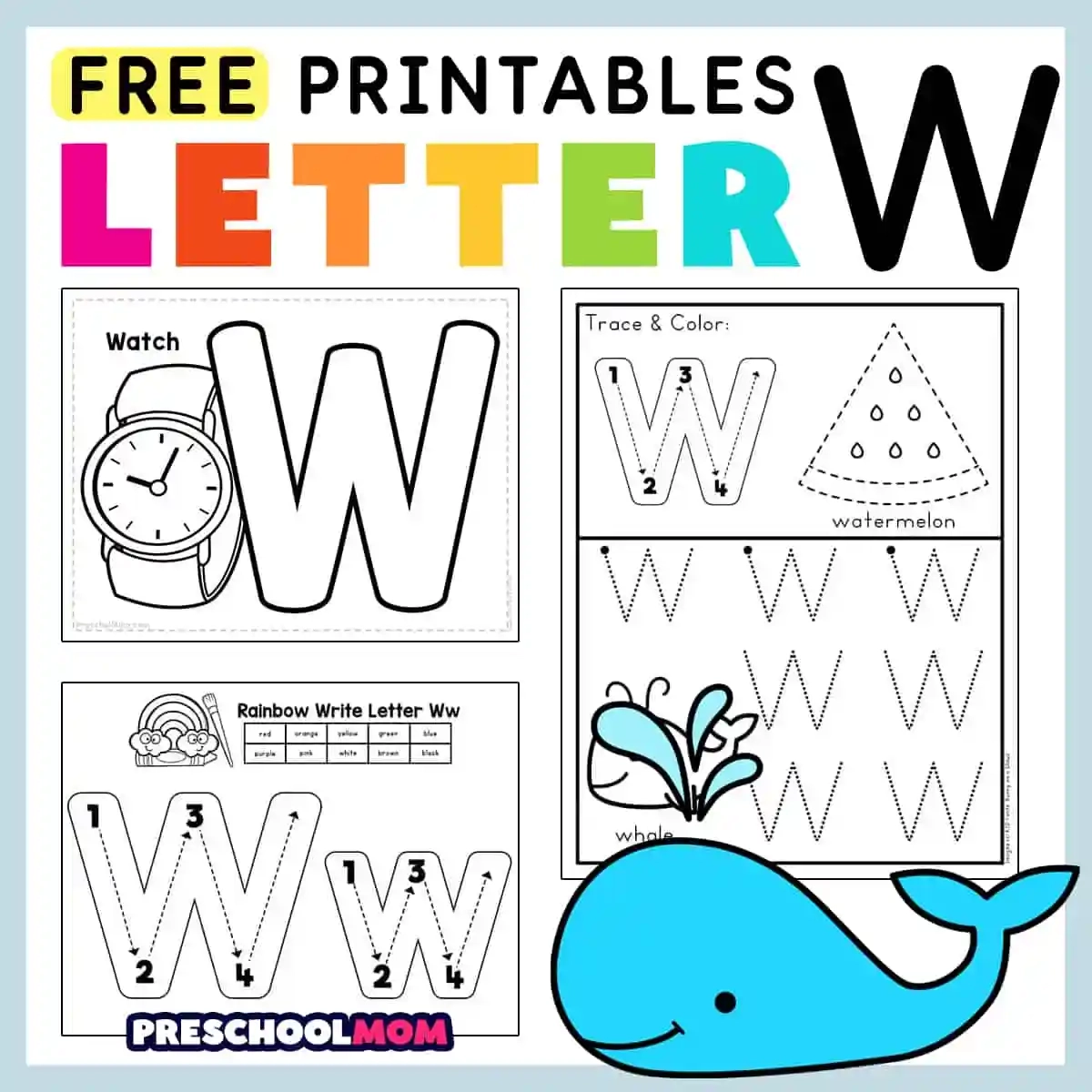 Free Printable W Worksheets