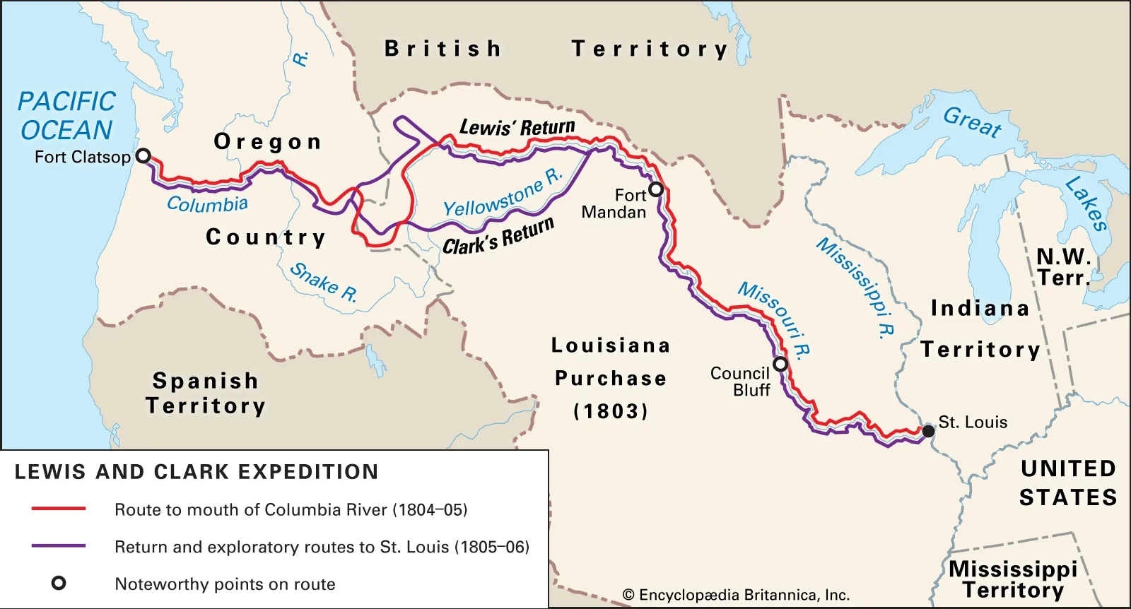 Lewis And Clark Printable Map