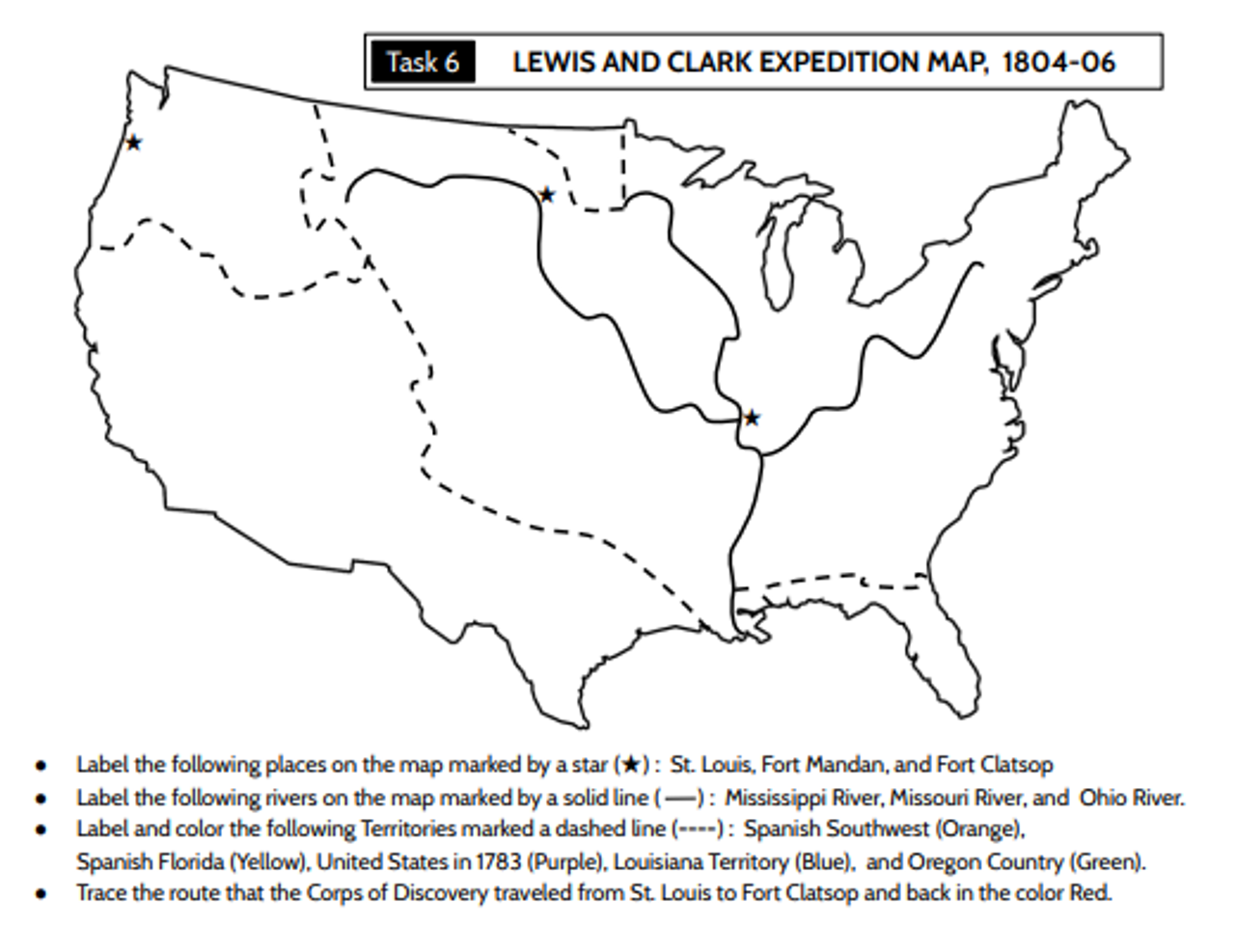 Lewis And Clark Expedition Worksheets Library