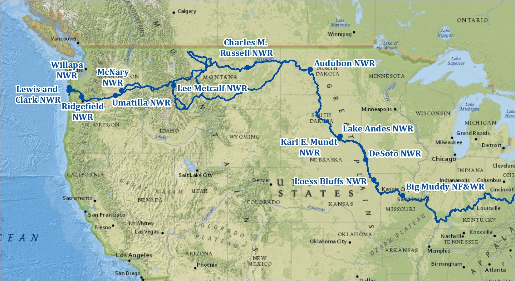 Lewis And Clark Printable Map