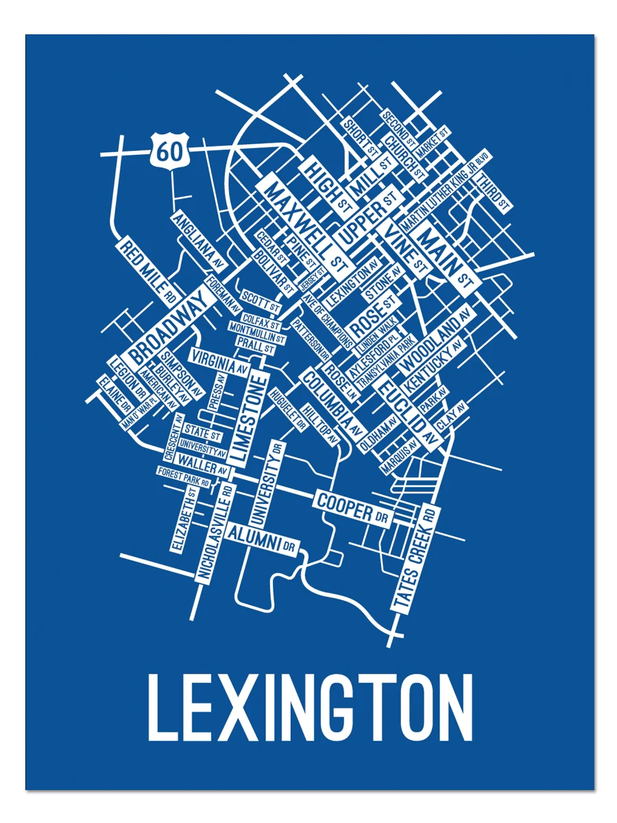 Printable Map Of Lexington Ky