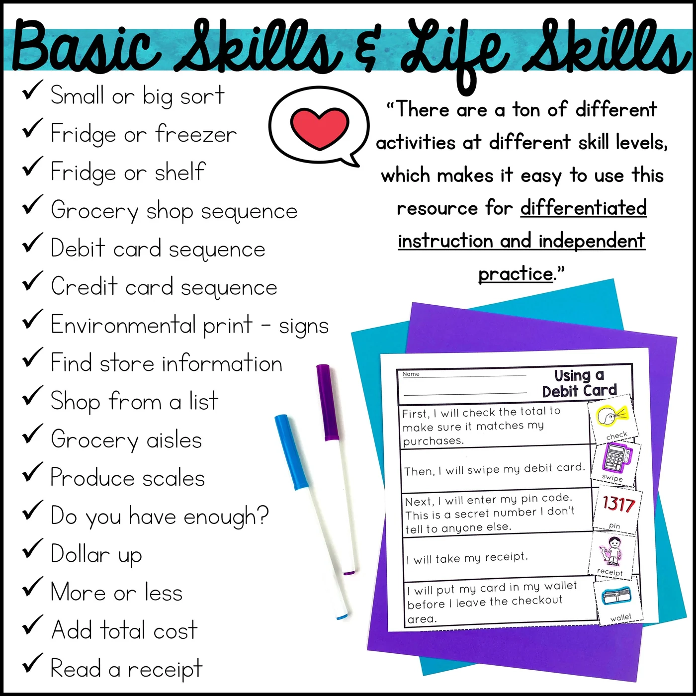 Life Skills Worksheets For Teens Grocery Store Shopping Activities Autism Work Tasks Life Skills Worksheets For Teens Grocery Store Shopping Activities Autism Work Tasks