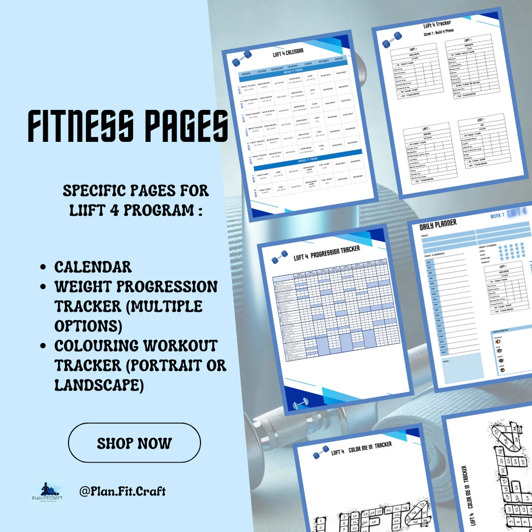 Printable Liift4 Workout Calendar