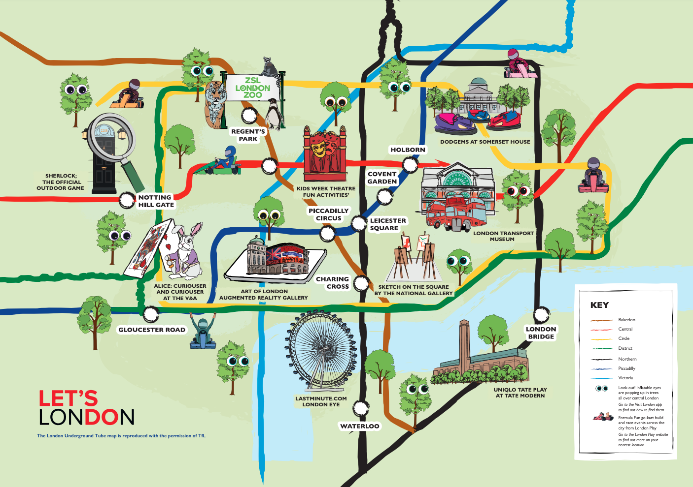 Printable Map Of Central London Attractions