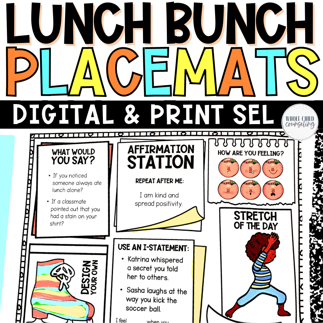 Lunch Bunch Morning Meeting Digital And Print SEL Worksheets