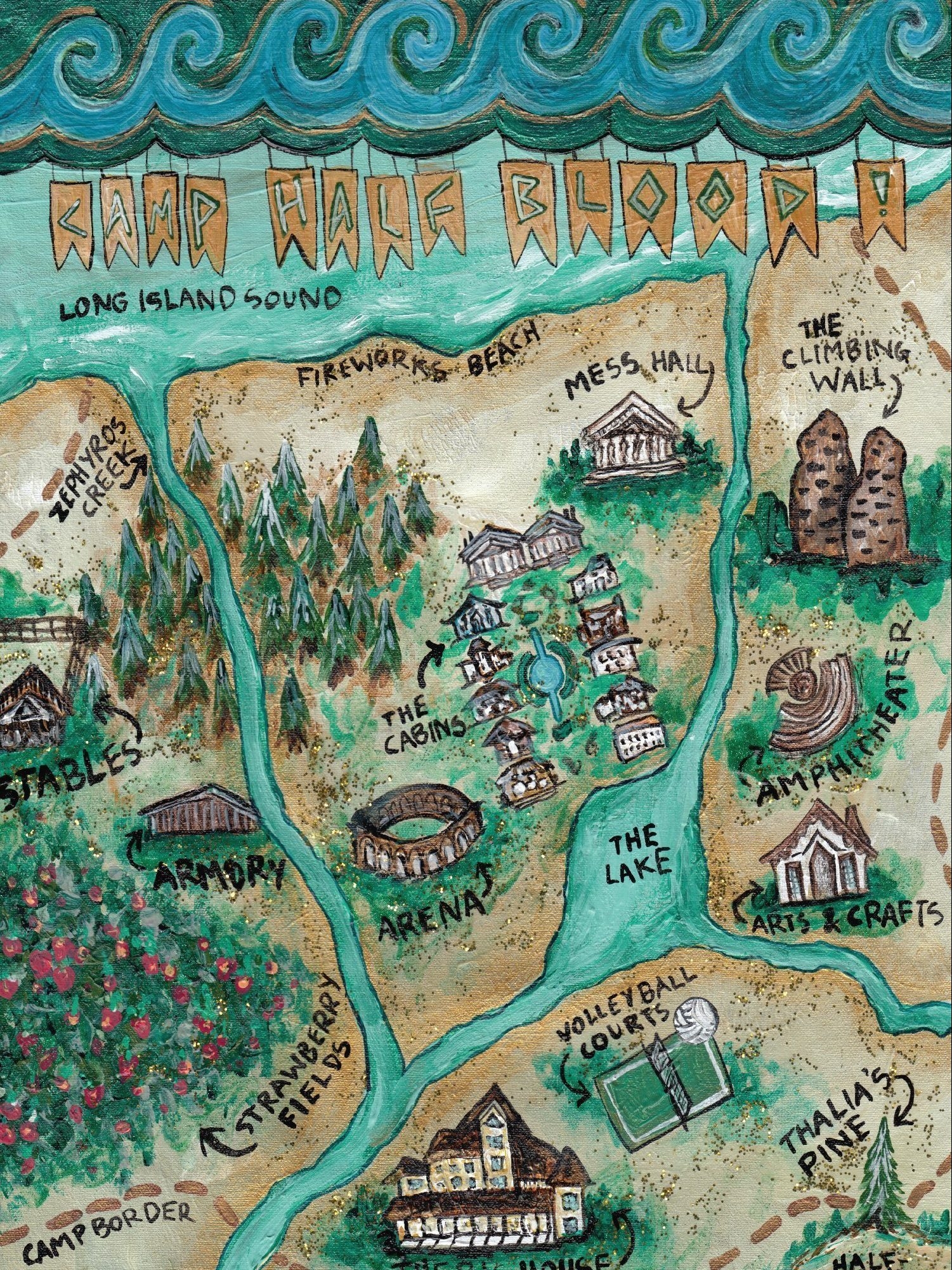 Printable Map Of Camp Half Blood