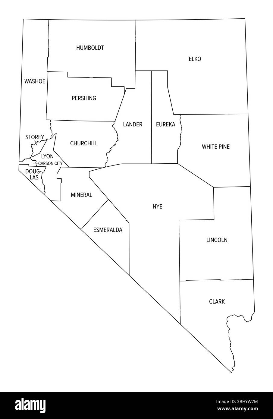 Nevada State Map Printable Nevada State Map Printable