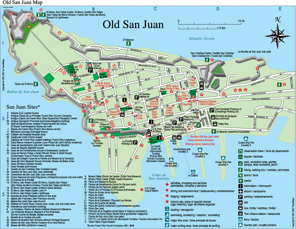 Printable Map Of Old San Juan
