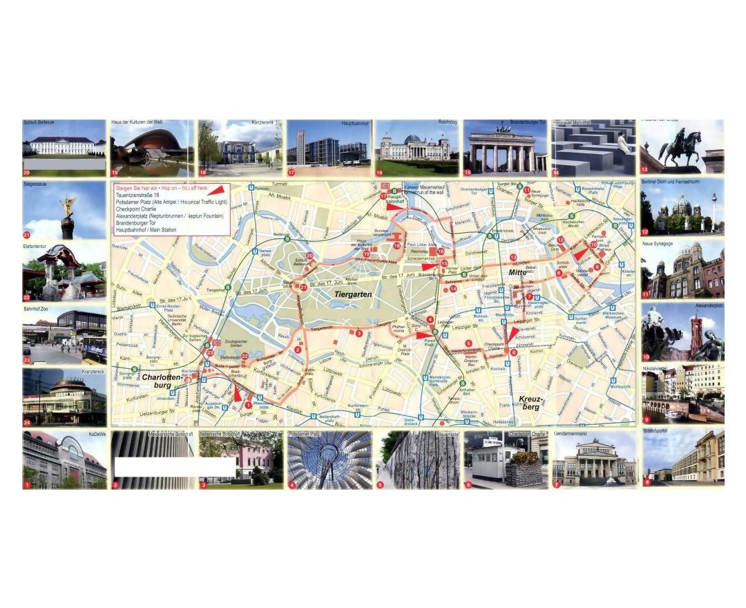 Berlin Tourist Map Printable
