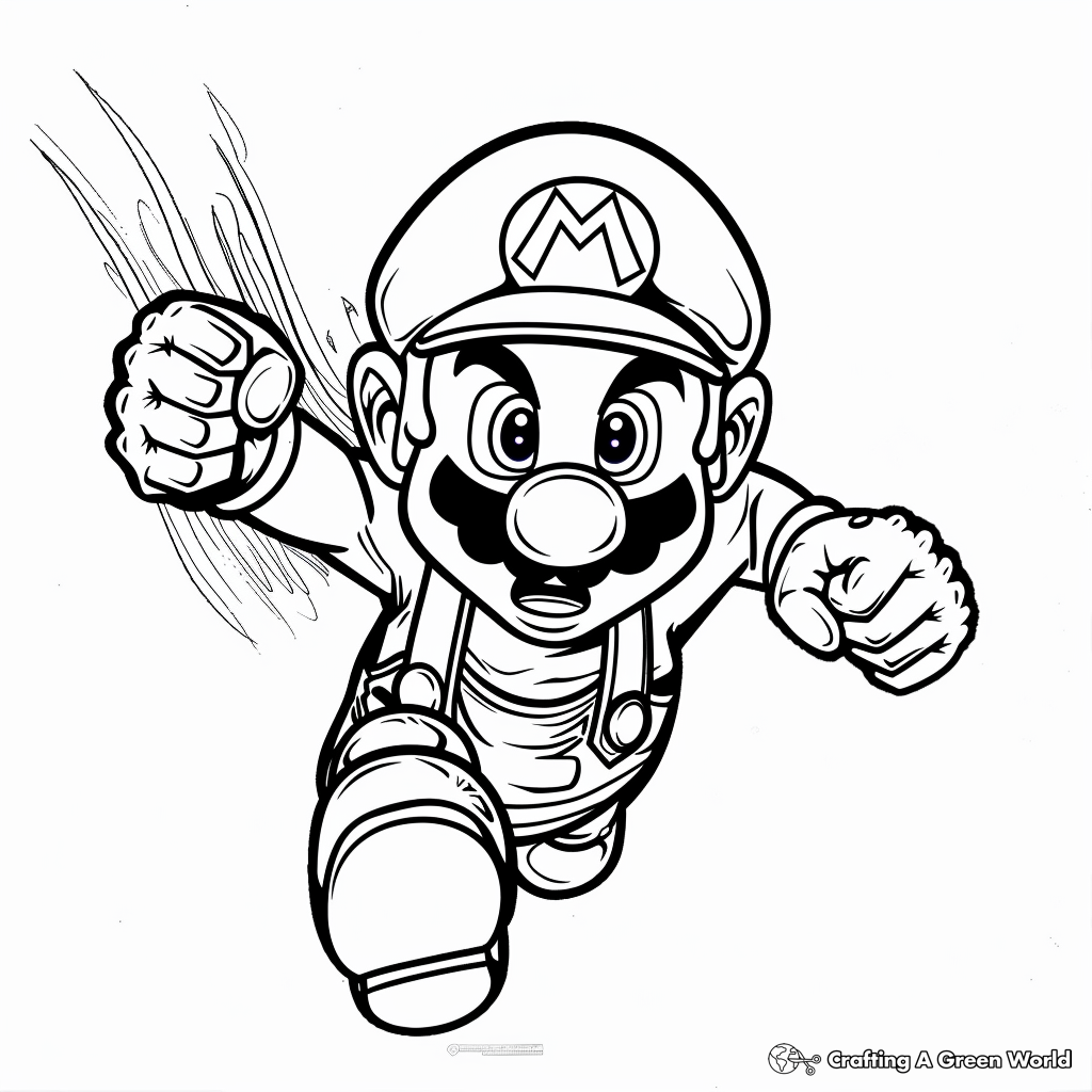 Mario Coloring Sheets Free Printable