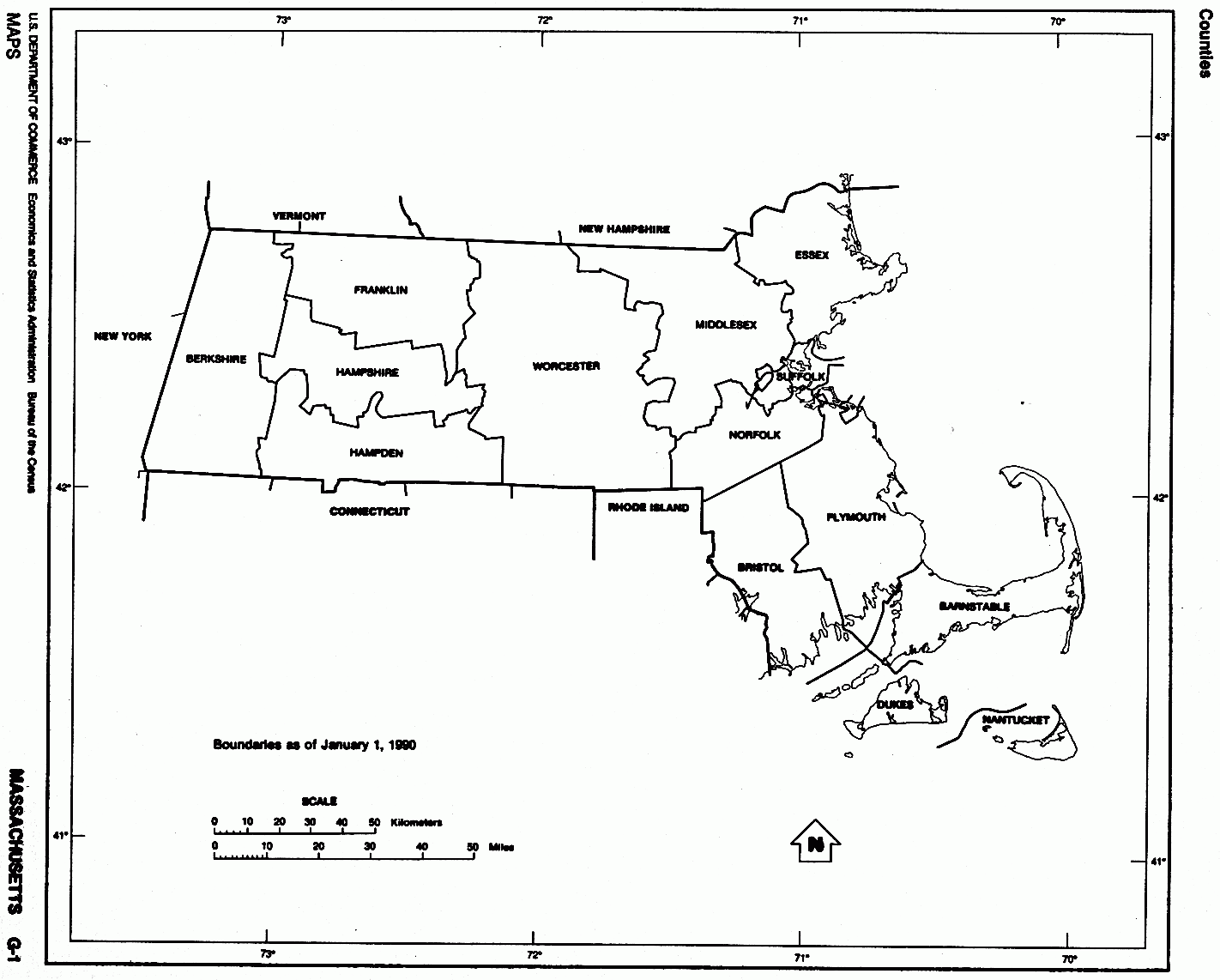 Massachusetts Free Map