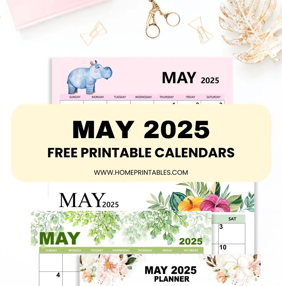 Calendar Printable May