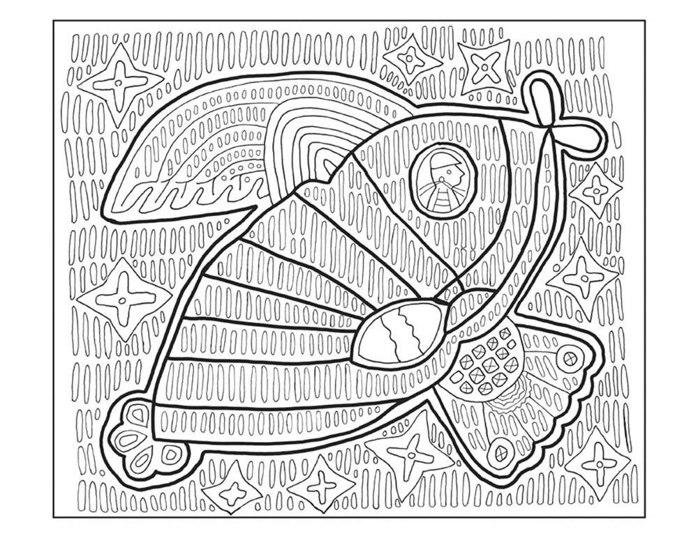 Mola Designs Patterns From Panama Colouring Book Pack Of 1 We Love Colouring Books