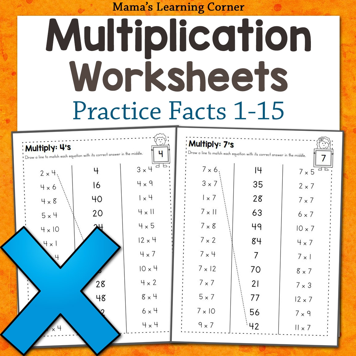 Printable Multiplication Facts Sheet