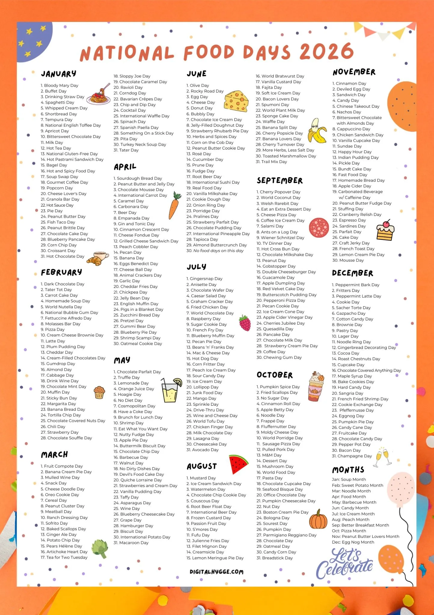 National Day Calendar 2026 Printable