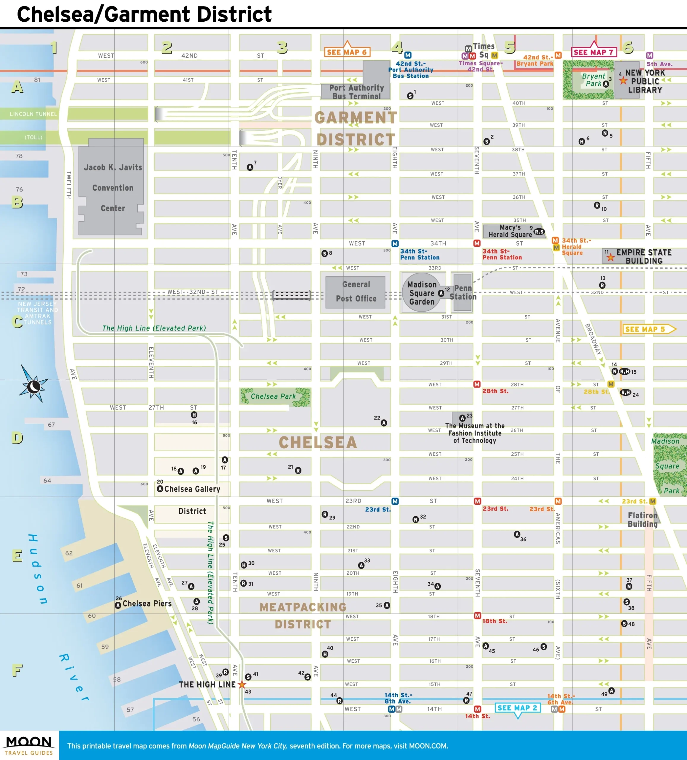 New York Maps Moon Travel Guides