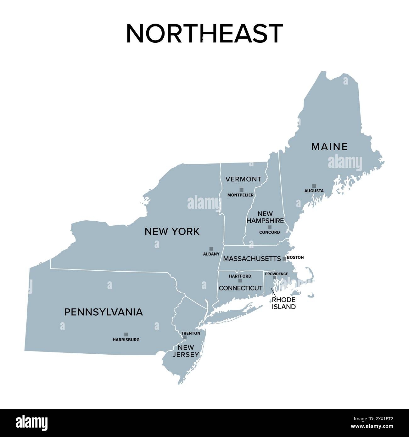 Northeast States Map Printable Northeast States Map Printable