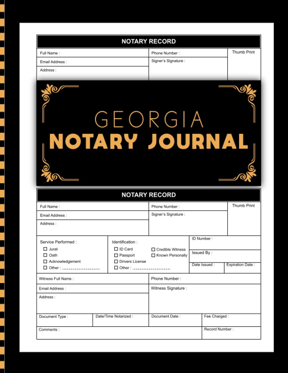 Printable Notary Log Sheet