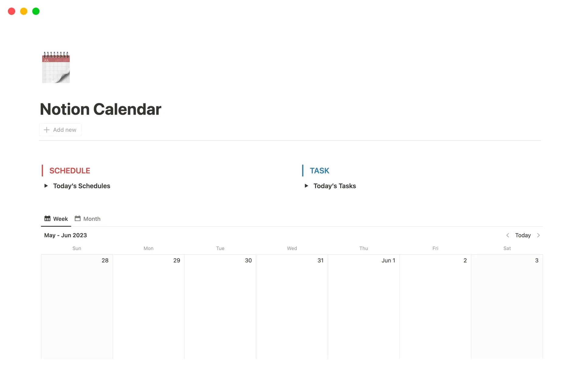 Notion Calendar Template Notion Marketplace