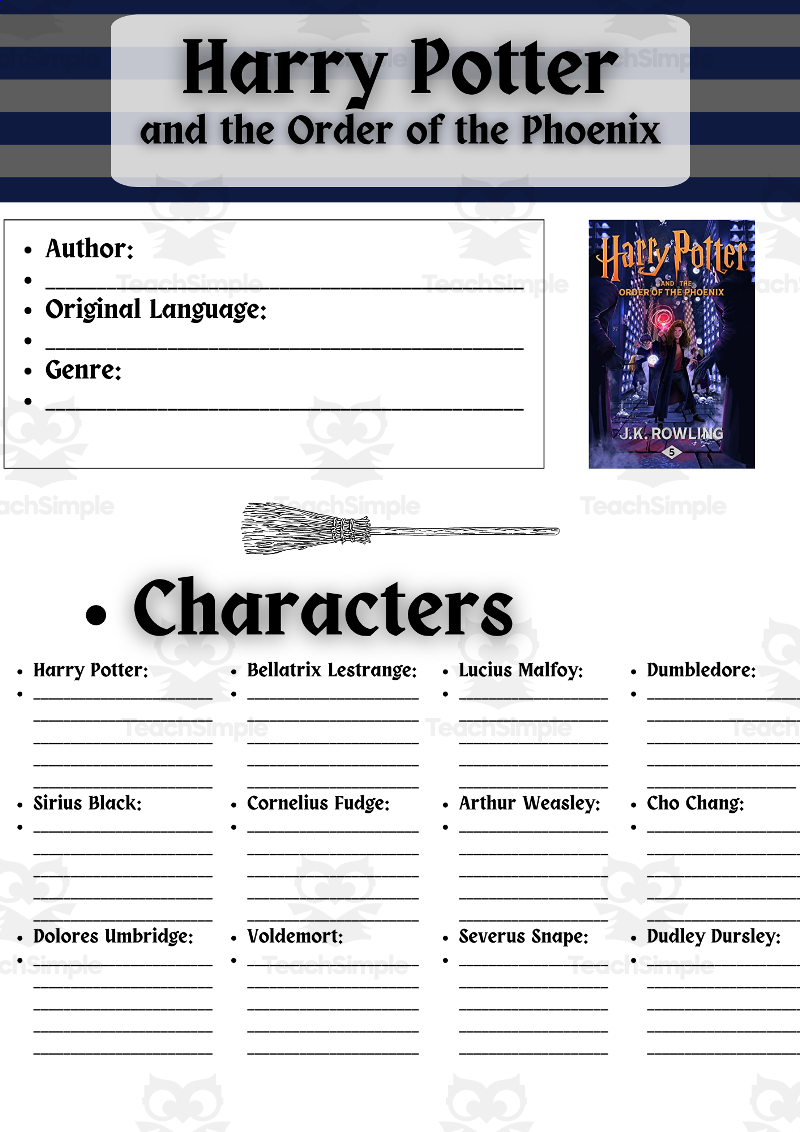 Harry Potter Free Printable Worksheets
