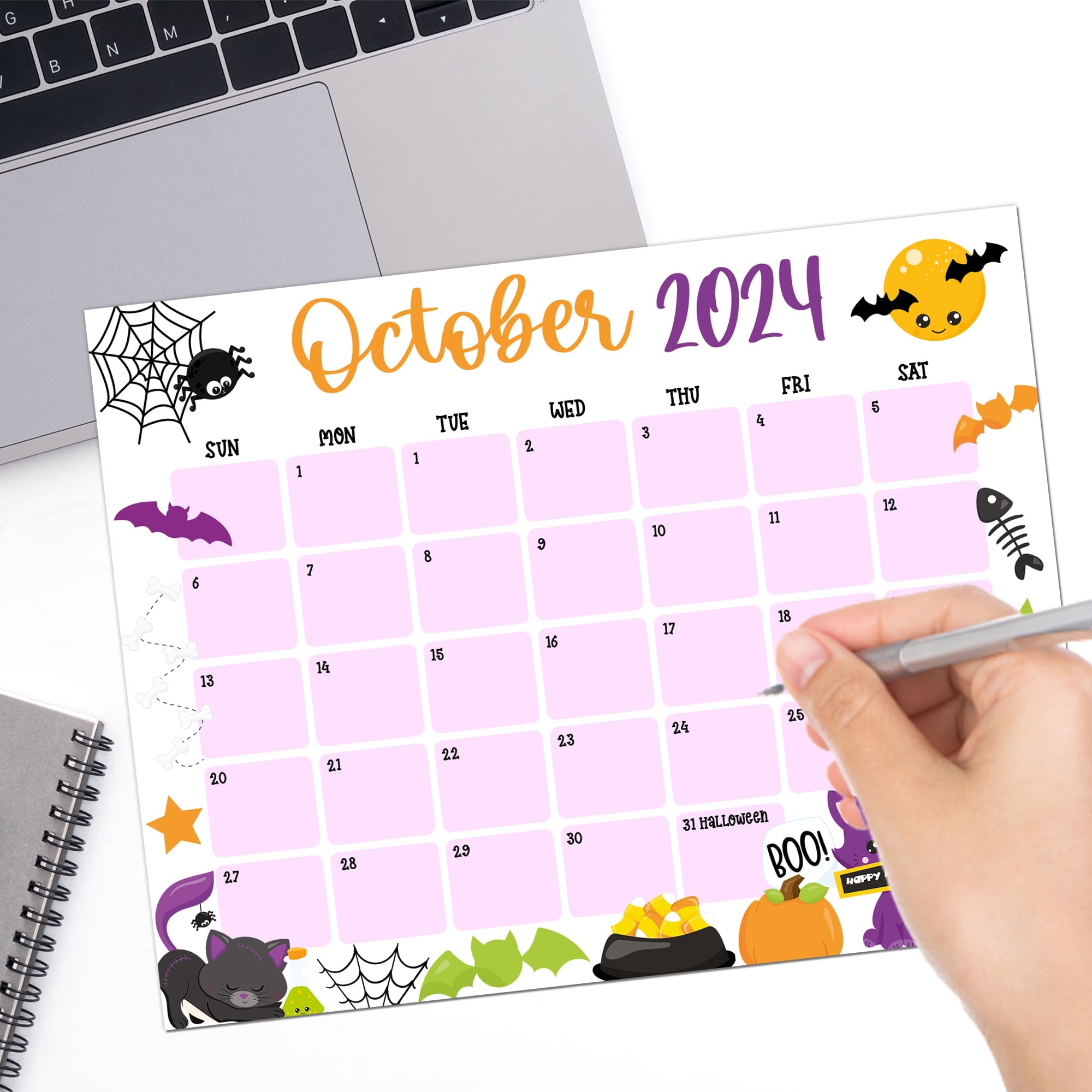 October 2024 Halloween Themed Calendar PDF October 2024 Halloween Themed Calendar PDF