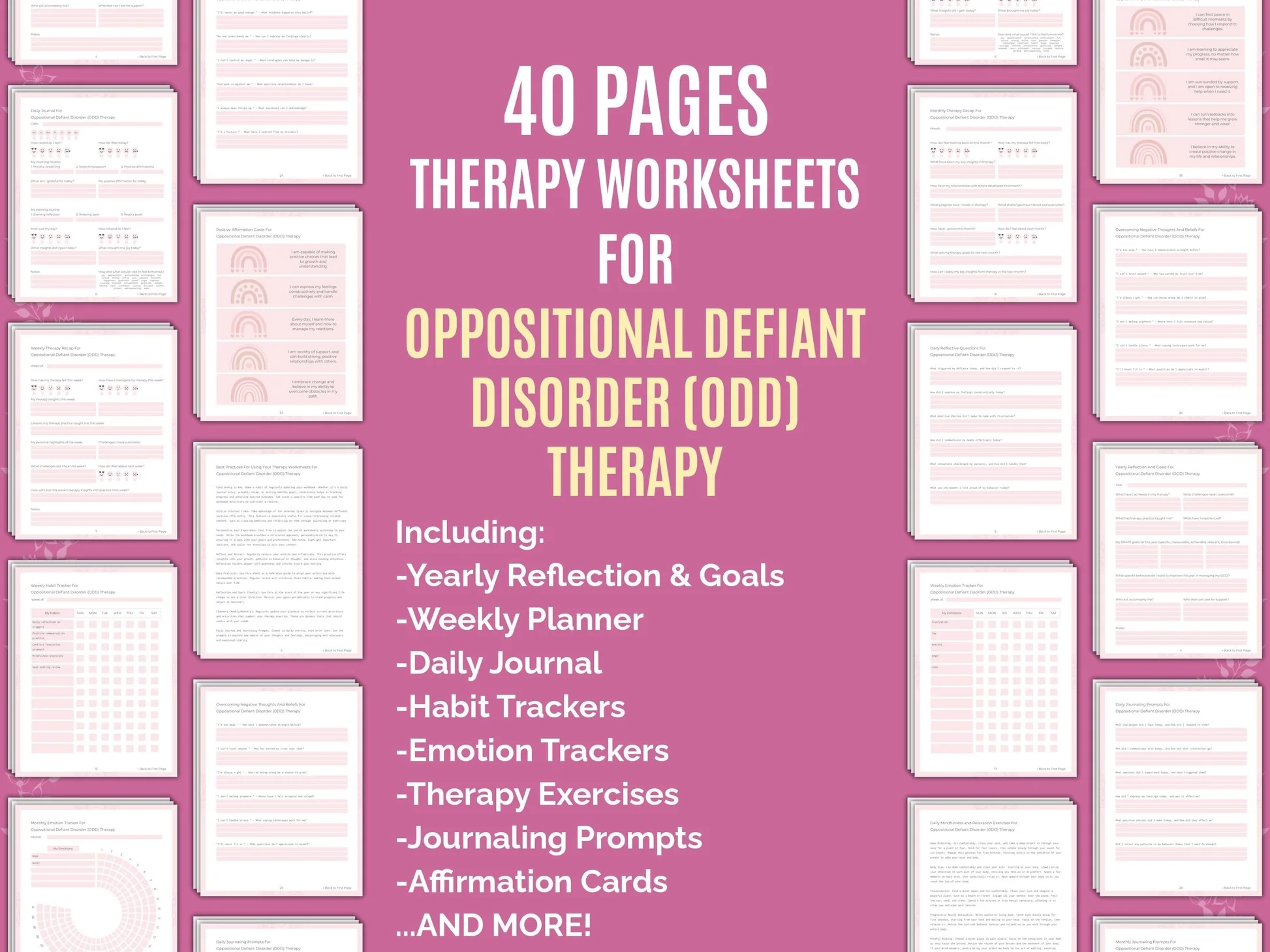 Printable Odd Therapy Worksheets