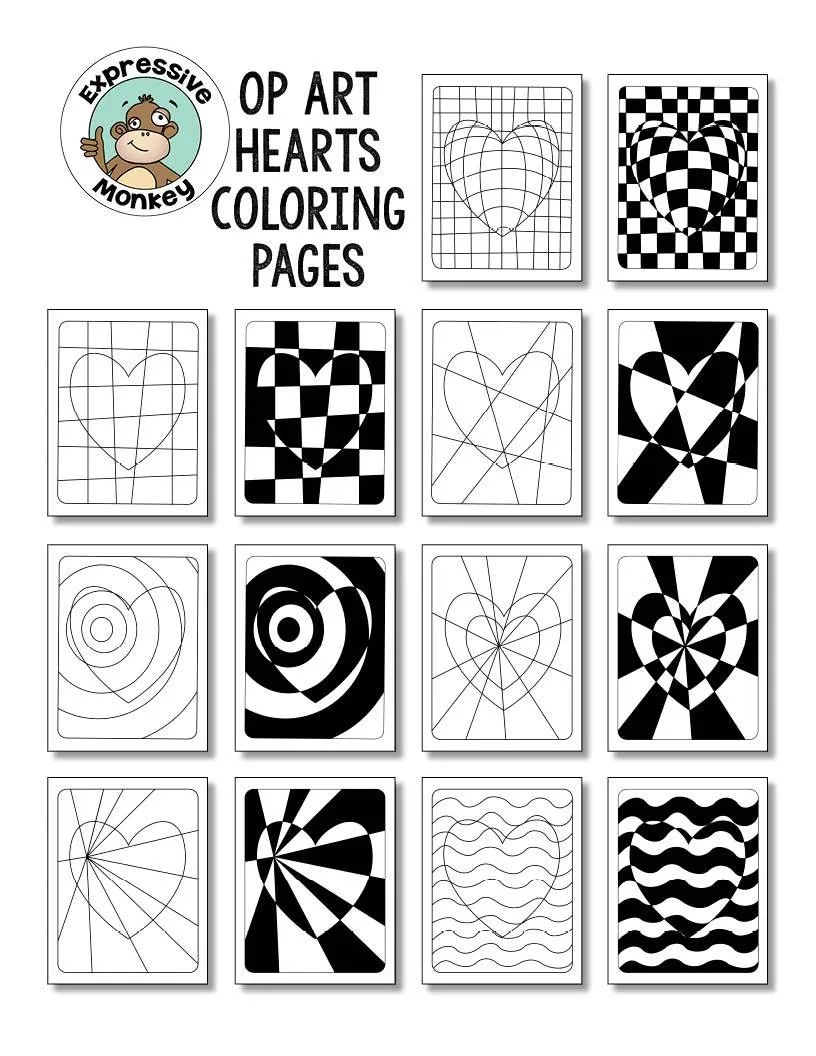 Printable Op Art Worksheet
