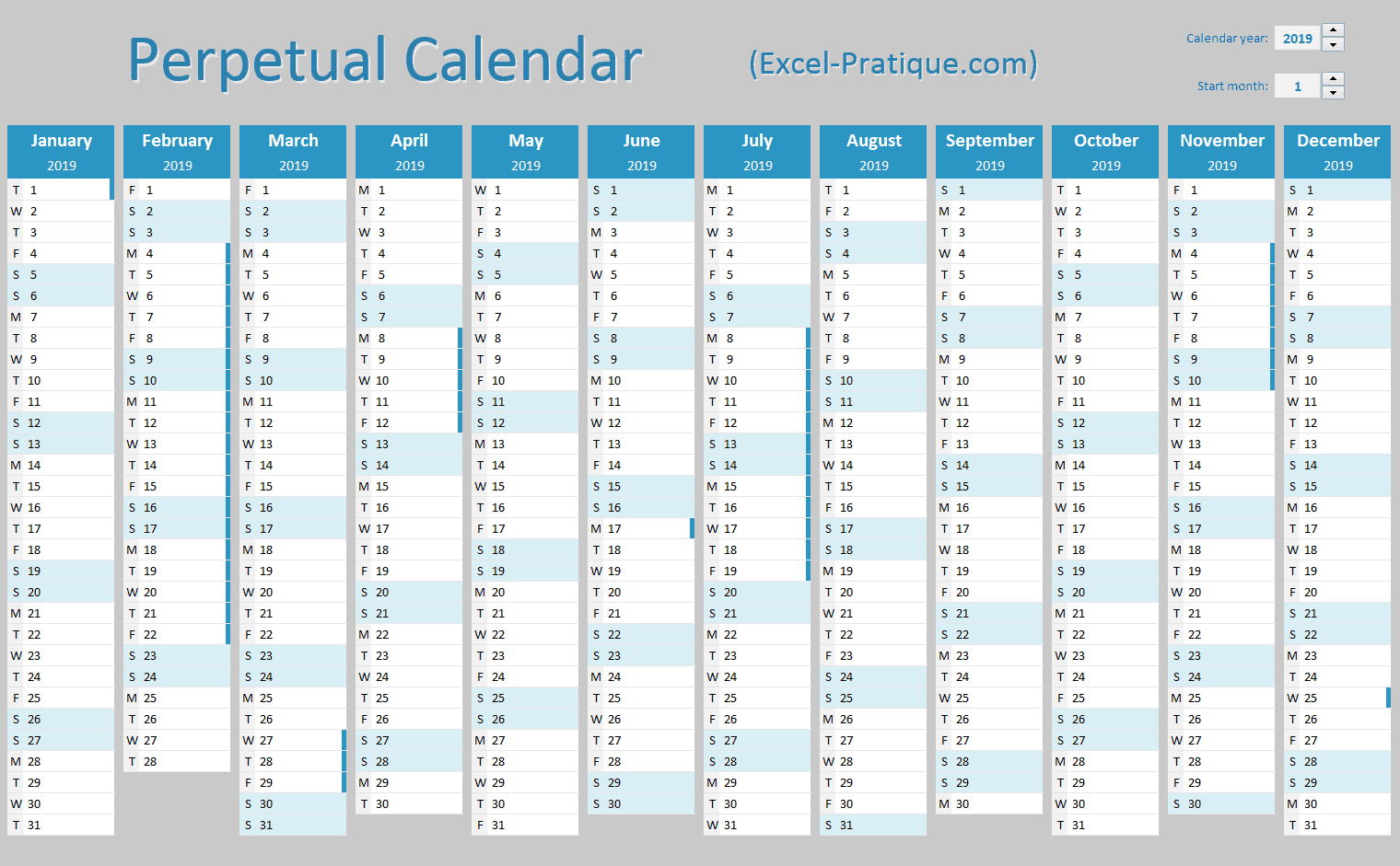 Perpetual Calendar 1800 To 2050 Calendar