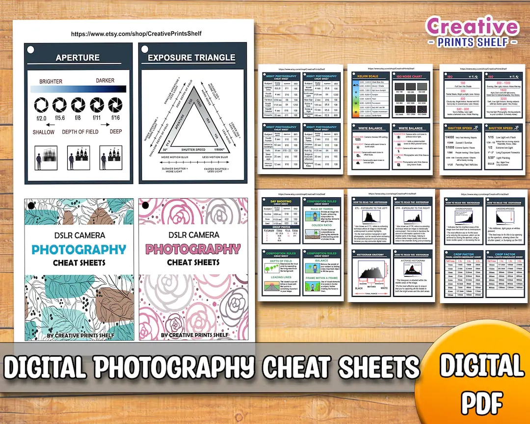 Free Printable Photography Cheat Sheets